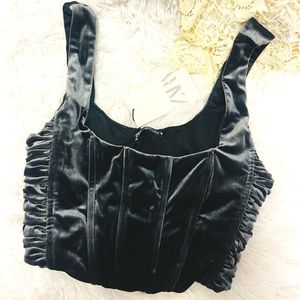 Zara velvet corset